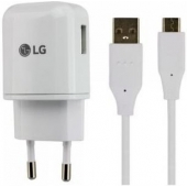Cargador + (Micro)USB cable para LG G3 Original - Blanco