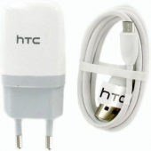 Cargador + (Micro)USB cable HTC HD2 Blanco Original