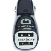 Cargador de coche Plug Powerstar USB Samsung Galaxy Note 10.1 3G+WiFi N8010 NEGRO