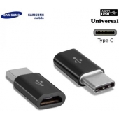 Samsung Micro-USB Naar USB-C Converter - Original - Negro