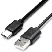 Cable de datos universal USB-C para One Plus 5 - Negro